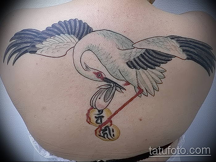 photo tattoo stork от 05.09.2018 №136 - drawing example - tattoovalue.net