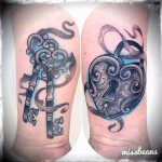 Photo tattoo keyhole 15.10.2018 №037 - example of tattoo - tattoovalue.net