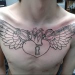 Photo tattoo keyhole 15.10.2018 №054 - example of tattoo - tattoovalue.net