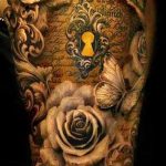 Photo tattoo keyhole 15.10.2018 №056 - example of tattoo - tattoovalue.net