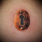 Photo tattoo keyhole 15.10.2018 №086 - example of tattoo - tattoovalue.net