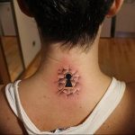 Photo tattoo keyhole 15.10.2018 №090 - example of tattoo - tattoovalue.net