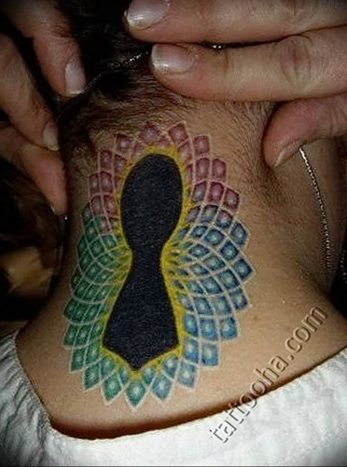Photo tattoo keyhole 15.10.2018 №119 - example of tattoo - tattoovalue.net