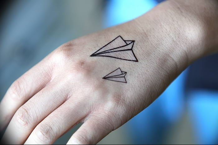85 Amazing Paper Airplane Tattoos and Meanings That Will Blow You Away   Tattoo Me Now