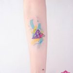 Photo tattoo paper airplane 16.10.2018 №068 - an example of a tattoo design - tattoovalue.net