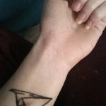 Photo tattoo paper airplane 16.10.2018 №007 - an example of a tattoo design - tattoovalue.net