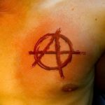 Tattoo photo anarchy 05.10.2018 №064 - example of tattoo - tattoovalue.net