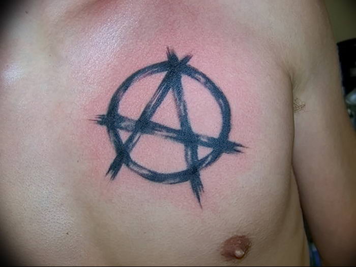 Tattoo photo anarchy 05.10.2018 №006 - example of tattoo - tattoovalue.net