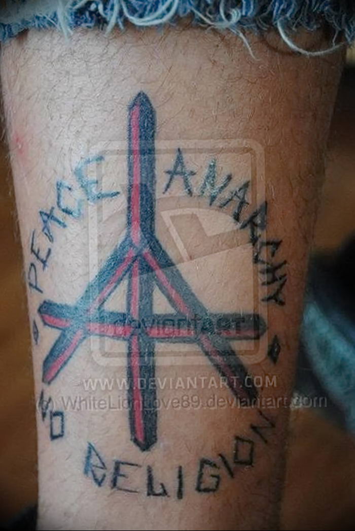 Tattoo photo anarchy 05.10.2018 №017 - example of tattoo - tattoovalue.net