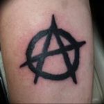 Tattoo photo anarchy 05.10.2018 №020 - example of tattoo - tattoovalue.net