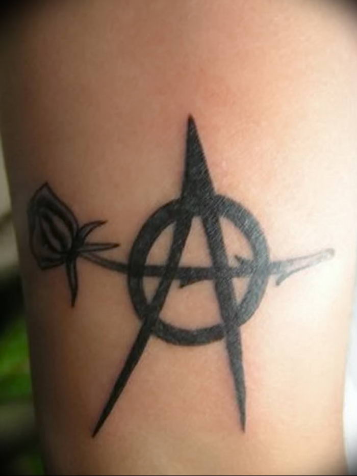 Tattoo photo anarchy 05.10.2018 №022 - example of tattoo - tattoovalue.net