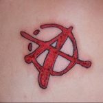 Tattoo photo anarchy 05.10.2018 №034 - example of tattoo - tattoovalue.net