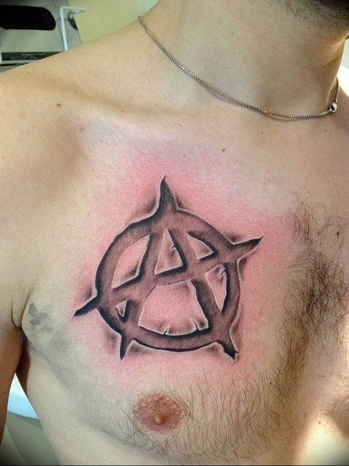 Tattoo photo anarchy 05.10.2018 №041 - example of tattoo - tattoovalue.net