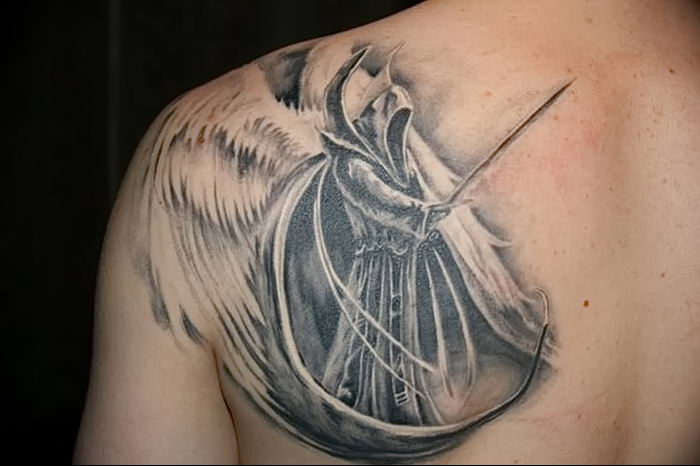 Pin de Eduardo Marinho em Eduardo  Tatuagem de anjo guerreiro Tatuagem de  arcanjo Tatuagem de anjo