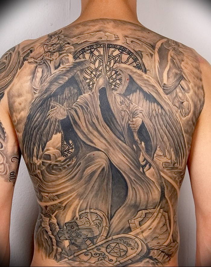 photo tattoo Angel of Death от 02.10.2018 №004 - sample picture - tattoovalue.net