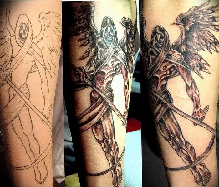 photo tattoo Angel of Death от 02.10.2018 №007 - sample picture - tattoovalue.net