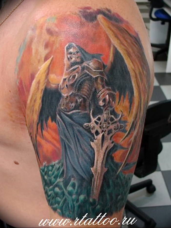 photo tattoo Angel of Death от 02.10.2018 №030 - sample picture - tattoovalue.net