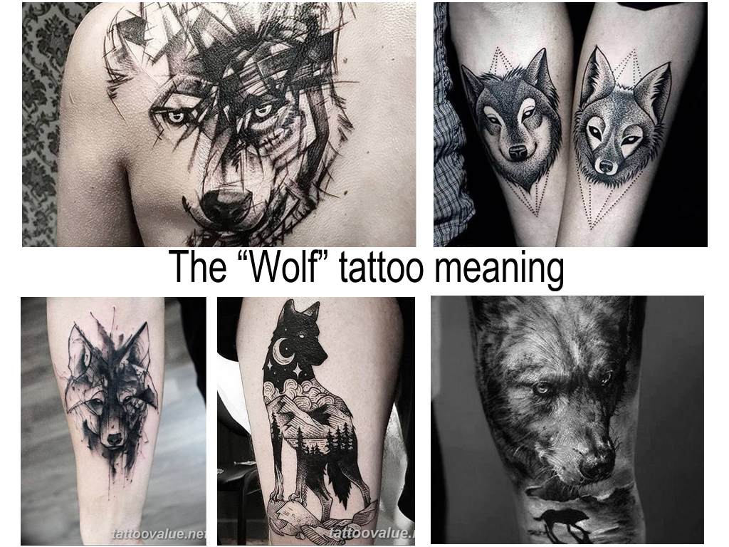 The Wolf tattoo meaning - picture information and photo examples