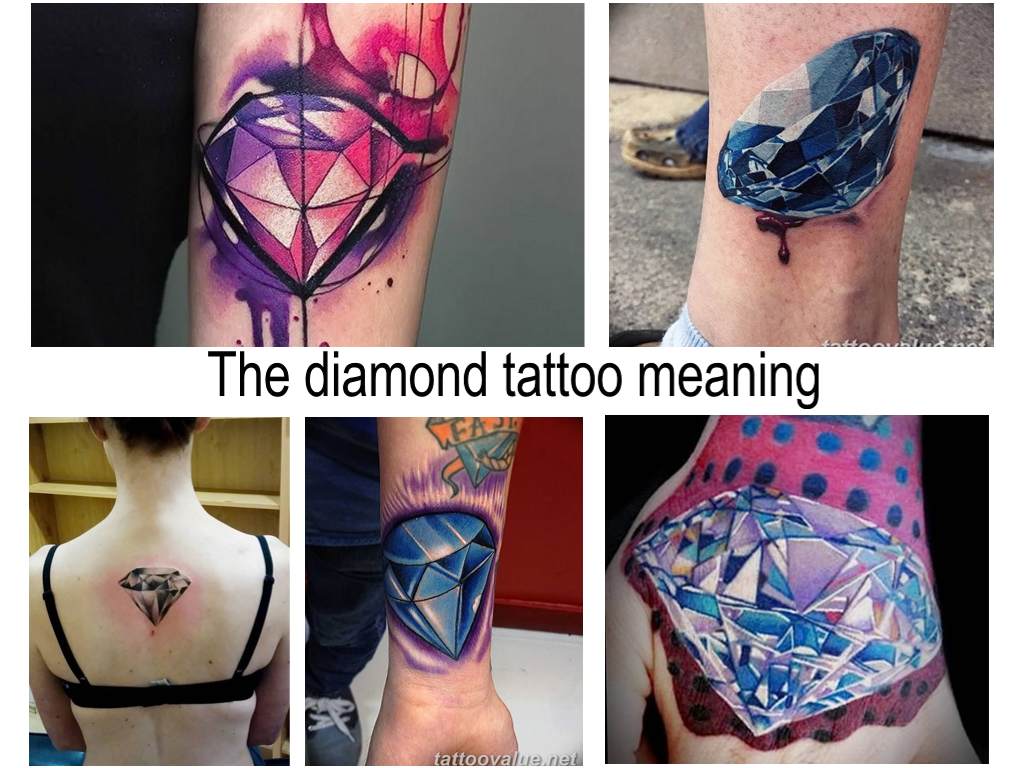 The diamond tattoo meaning - information about the picture and photo examples of finished tattoos