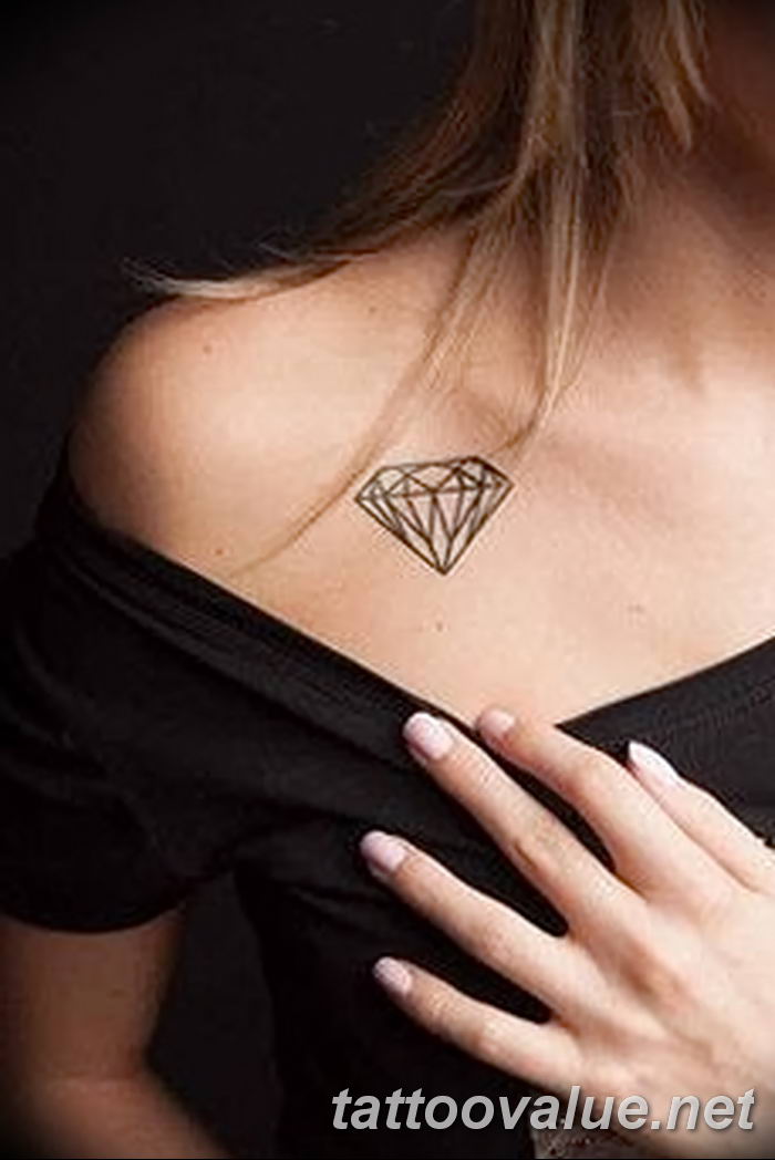 A Diamond Tattoo in the Hand Stock Image  Image of beach diamond  232114845