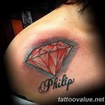 diamond tattoo picture photo 26.11.2018 №063 - tattoo examples - tattoovalue.net