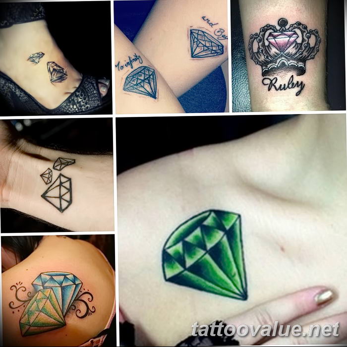 diamond tattoo picture photo 26.11.2018 №104 - tattoo examples - tattoovalue.net