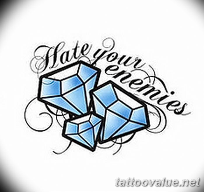 diamond tattoo picture photo 26.11.2018 №177 - tattoo examples - tattoovalue.net