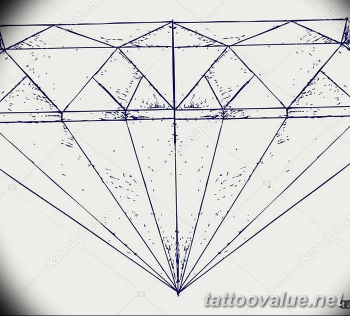 diamond tattoo picture photo 26.11.2018 №352 - tattoo examples - tattoovalue.net
