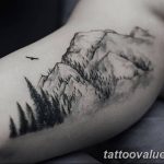 mountain tattoo photo 29.11.2018 №018 - example of a tattoo with a mountain - tattoovalue.net