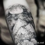 mountain tattoo photo 29.11.2018 №151 - example of a tattoo with a mountain - tattoovalue.net