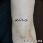 mountain tattoo photo 29.11.2018 №181 - example of a tattoo with a mountain - tattoovalue.net
