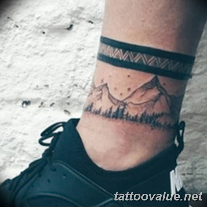 Tattoo uploaded by Tymm Cre8tions  Mountain anklet  Tattoodo