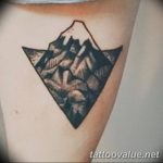mountain tattoo photo 29.11.2018 №245 - example of a tattoo with a mountain - tattoovalue.net