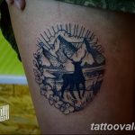 mountain tattoo photo 29.11.2018 №292 - example of a tattoo with a mountain - tattoovalue.net