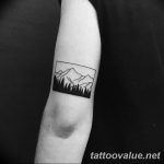 mountain tattoo photo 29.11.2018 №004 - example of a tattoo with a mountain - tattoovalue.net