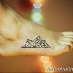 mountain tattoo photo 29.11.2018 №013 - example of a tattoo with a mountain - tattoovalue.net