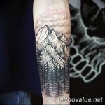 mountain tattoo photo 29.11.2018 №029 - example of a tattoo with a mountain - tattoovalue.net