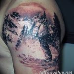 mountain tattoo photo 29.11.2018 №031 - example of a tattoo with a mountain - tattoovalue.net
