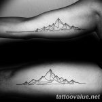 mountain tattoo photo 29.11.2018 №039 - example of a tattoo with a mountain - tattoovalue.net