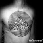 mountain tattoo photo 29.11.2018 №040 - example of a tattoo with a mountain - tattoovalue.net