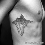 mountain tattoo photo 29.11.2018 №042 - example of a tattoo with a mountain - tattoovalue.net