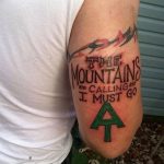 mountain tattoo photo 29.11.2018 №043 - example of a tattoo with a mountain - tattoovalue.net