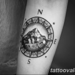 mountain tattoo photo 29.11.2018 №047 - example of a tattoo with a mountain - tattoovalue.net