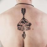 mountain tattoo photo 29.11.2018 №057 - example of a tattoo with a mountain - tattoovalue.net