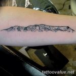 mountain tattoo photo 29.11.2018 №058 - example of a tattoo with a mountain - tattoovalue.net