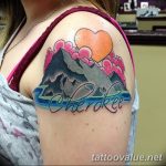 mountain tattoo photo 29.11.2018 №063 - example of a tattoo with a mountain - tattoovalue.net