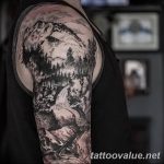 mountain tattoo photo 29.11.2018 №074 - example of a tattoo with a mountain - tattoovalue.net