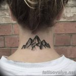 mountain tattoo photo 29.11.2018 №077 - example of a tattoo with a mountain - tattoovalue.net