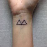 mountain tattoo photo 29.11.2018 №080 - example of a tattoo with a mountain - tattoovalue.net