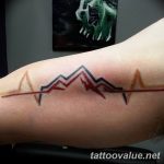 mountain tattoo photo 29.11.2018 №083 - example of a tattoo with a mountain - tattoovalue.net